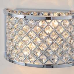 Vogue Hudson 2 Light Crystal Wall Light - thumbnail 2