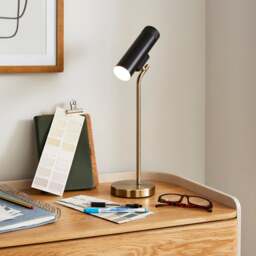 Leo Tubular Rechargeable Touch Dimmable Table Lamp - thumbnail 1
