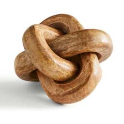 Chunky Knot Mango Wood Ornament - thumbnail 3