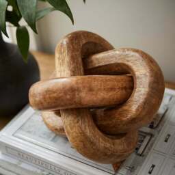 Chunky Knot Mango Wood Ornament - thumbnail 2