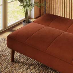 Niko Velvet Clic Clac Sofa Bed - thumbnail 4