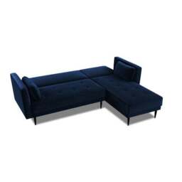 Selma Velvet Corner Double Sofa Bed - thumbnail 6
