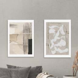 Set of 2 East End Prints Paper Abstract Prints - thumbnail 1