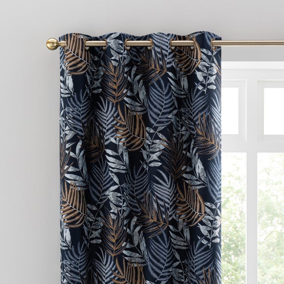 Leaf Jacquard Eyelet Curtains - image 1