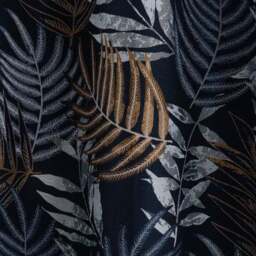 Leaf Jacquard Eyelet Curtains - thumbnail 3