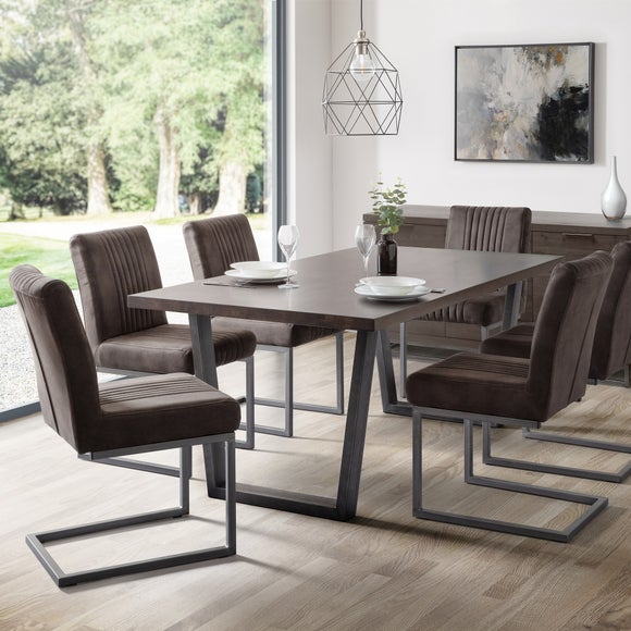 Brooklyn Set Of 2 Dining Chairs, Suede - image 1