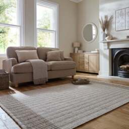 Rowen Striped Wool Rug - thumbnail 1