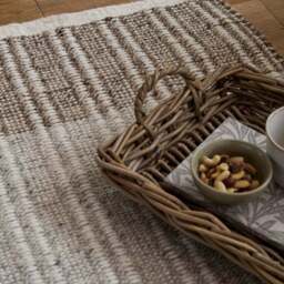 Rowen Striped Wool Rug - thumbnail 6