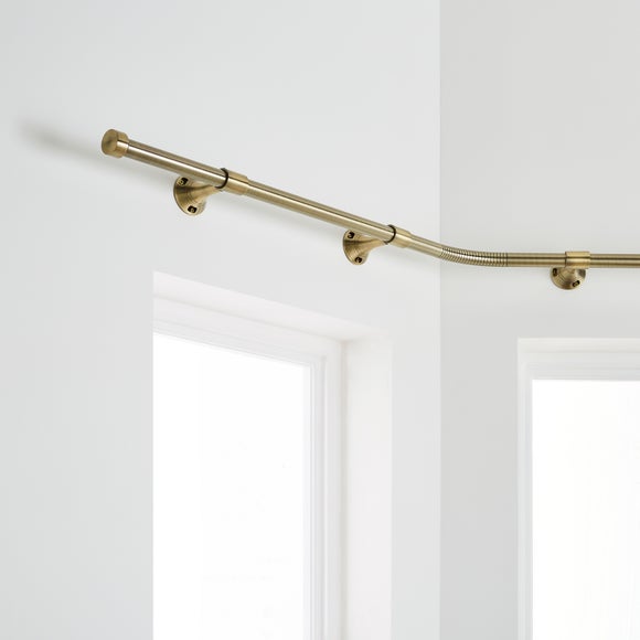 Trinity Metal Eyelet Bay Curtain Pole - image 1