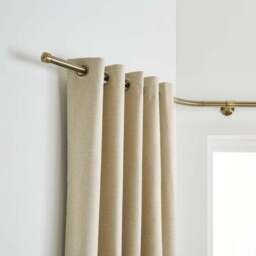Trinity Metal Eyelet Bay Curtain Pole - thumbnail 4