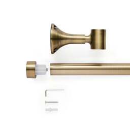 Trinity Metal Eyelet Bay Curtain Pole - thumbnail 2