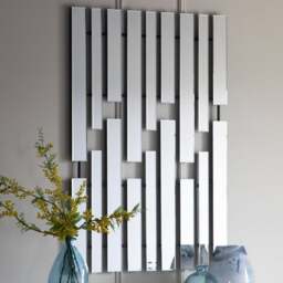 Cedar & Sage Ossett Art Deco Rectangle Wall Mirror - thumbnail 1