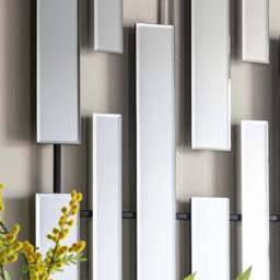 Cedar & Sage Ossett Art Deco Rectangle Wall Mirror - thumbnail 2