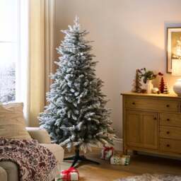 6ft Snowy Blue Spruce Christmas Tree - thumbnail 1