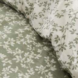 Bianca Shadow Leaves 200 Thread Count 100% Cotton Duvet Cover & Pillowcase Set - thumbnail 4