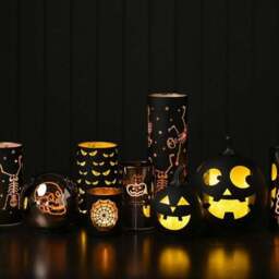 Hocus Pocus Glass Pumpkin Light Up Ornament - thumbnail 2