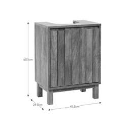 Humphrey Compact Under Sink Unit, Mango Wood Effect - thumbnail 6