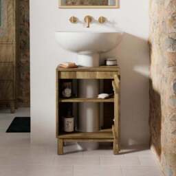 Humphrey Compact Under Sink Unit, Mango Wood Effect - thumbnail 2