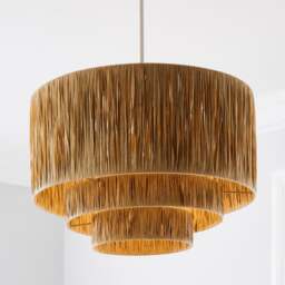 Ruolan Raffia 3 Tier Pendant Shade - thumbnail 1