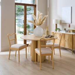 Alora 4 Seater Round Dining Table - thumbnail 1