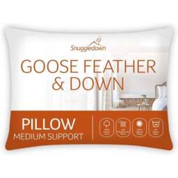 Snuggledown Hotel Goose Feather and Down Back Sleeper Pillow - thumbnail 2