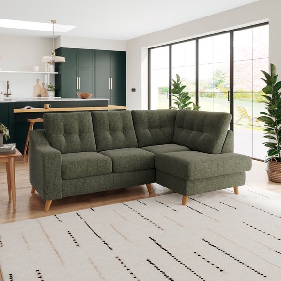 Baxter II Chenille Soft Texture Corner Chaise Sofa - image 1