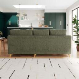Baxter II Chenille Soft Texture Corner Chaise Sofa - thumbnail 4