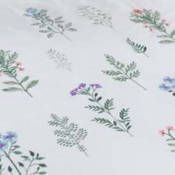 Somerset Embroidered Microfibre Duvet Cover & Pillowcase Set - thumbnail 3