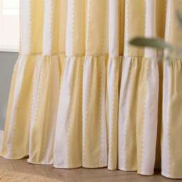 Furn. Birdie Stripe Pencil Pleat Curtains - thumbnail 2