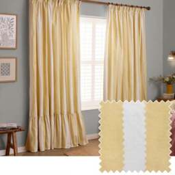 Furn. Birdie Stripe Pencil Pleat Curtains - thumbnail 5