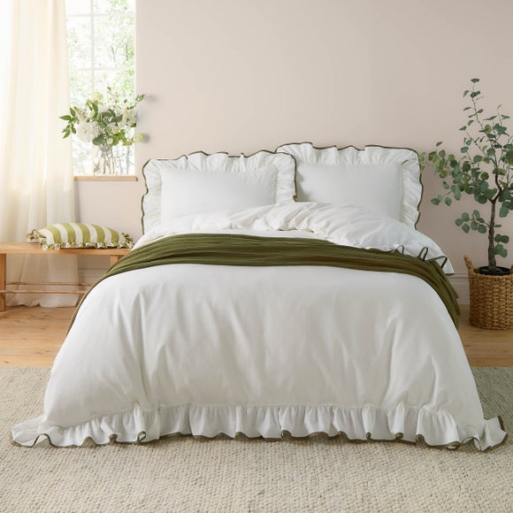 Wylder Nature Blousey 100% Cotton Sateen Duvet Cover & Pillowcase Set - image 1