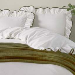 Wylder Nature Blousey 100% Cotton Sateen Duvet Cover & Pillowcase Set - thumbnail 2