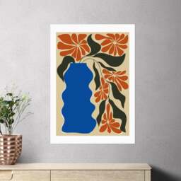 East End Prints Tropical Flower Pot by Miho Art Studio - thumbnail 1