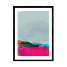 East End Prints Red Poppies Field Abstract III Framed Print - thumbnail 2