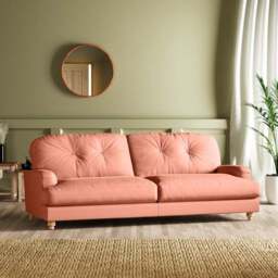 Martha Vintage Velvet 4 Seater Sofa - thumbnail 2