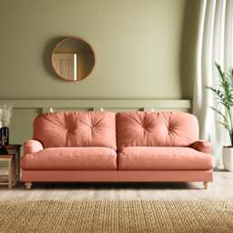 Martha Vintage Velvet 4 Seater Sofa