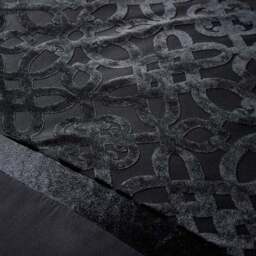 Catherine Lansfield Lattice Cut Velvet Duvet Cover and Pillowcase Set - thumbnail 3