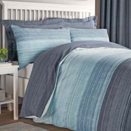 Halton Blue 100% Cotton Oxford Pillowcase - thumbnail 2