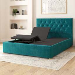 Olivier Plush Velvet Adjustable Bed - thumbnail 3