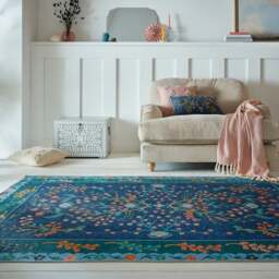 Sabrina Floral Washable Rug - thumbnail 1