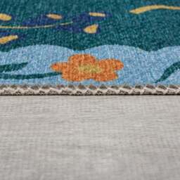 Sabrina Floral Washable Rug - thumbnail 4
