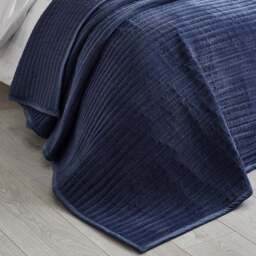 Catherine Lansfield Velvet Pinsonic Bedspread - thumbnail 2