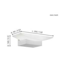 EGLO Metrass LED Uplighter Wall Light - thumbnail 3