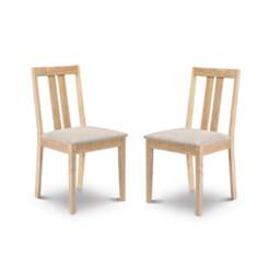 Rufford Set Of 2 Rufford Dining Chairs, Faux Suede - thumbnail 1