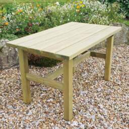 Emily Wooden Rectangle Dining Table - thumbnail 1
