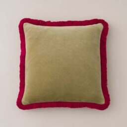 Clara Contrast Fringe Square Cushion Cover - thumbnail 3