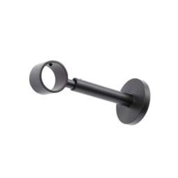 Trinity Ribbed Extendable Metal Eyelet Curtain Pole - thumbnail 3