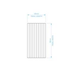 Trinity Ribbed Extendable Metal Eyelet Curtain Pole - thumbnail 5