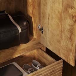 Bryant Double Wardrobe, Mango Wood Effect - thumbnail 3