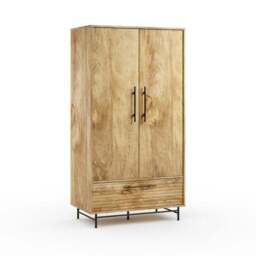 Bryant Double Wardrobe, Mango Wood Effect - thumbnail 6
